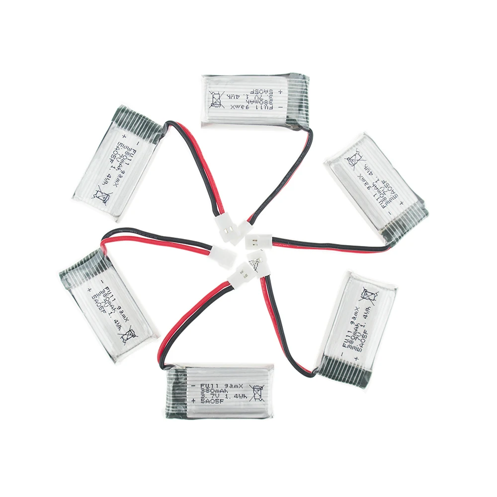 20 шт. 3 7 в 380 мАч LiPo 25C аккумулятор для Hubsan H107C H107L H107 U816 U816A V252 X11 X11C Walkera Super JXD JXD385|lipo