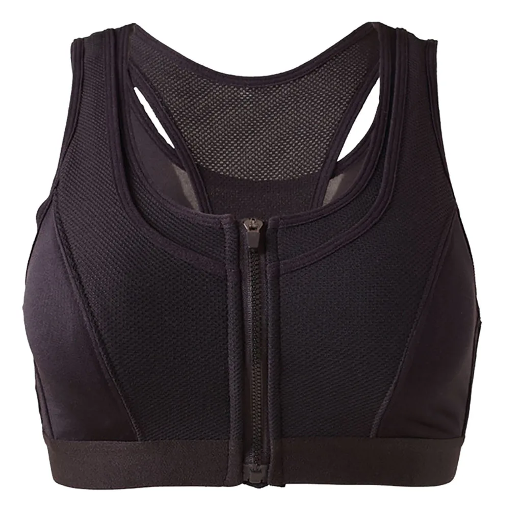 Женское Спортивное нижнее белье SAGACE бесшовный спортивный бюстгальтер на молнии