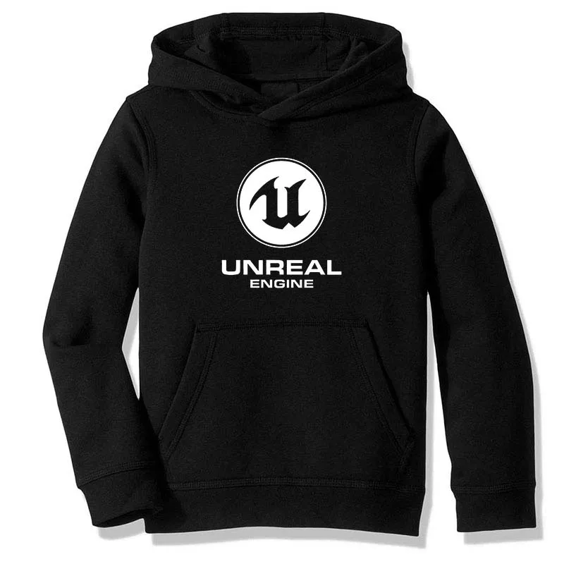 Флисовая толстовка с капюшоном толстовки Unreal Engine игровой программатор