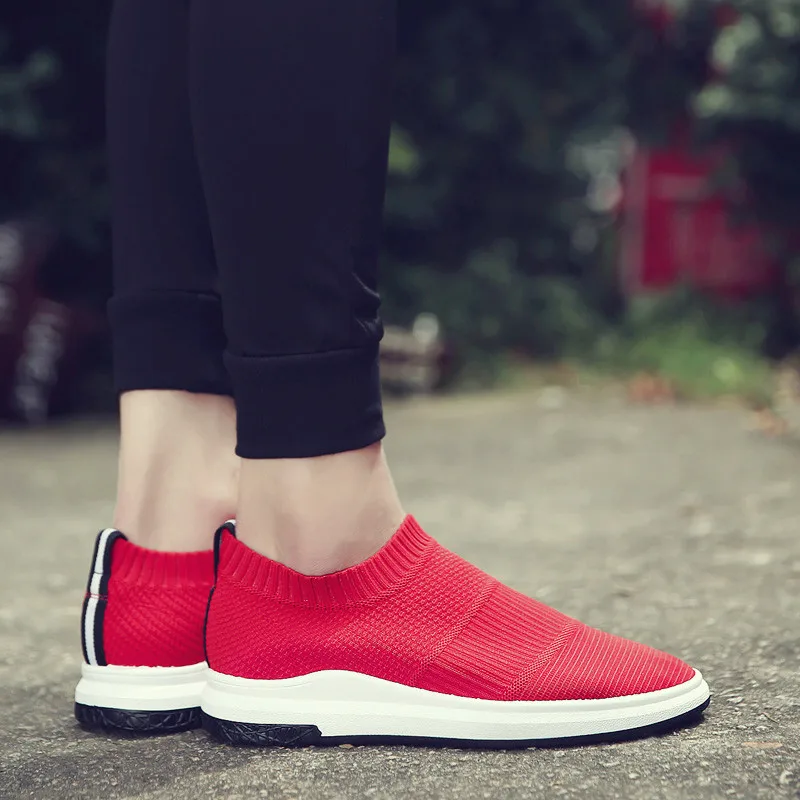 HUNNISE Men`s Casual Shoes Fashion Slip on Men Sandals Quality Air Mesh 39 S Hot Sale Good | Обувь