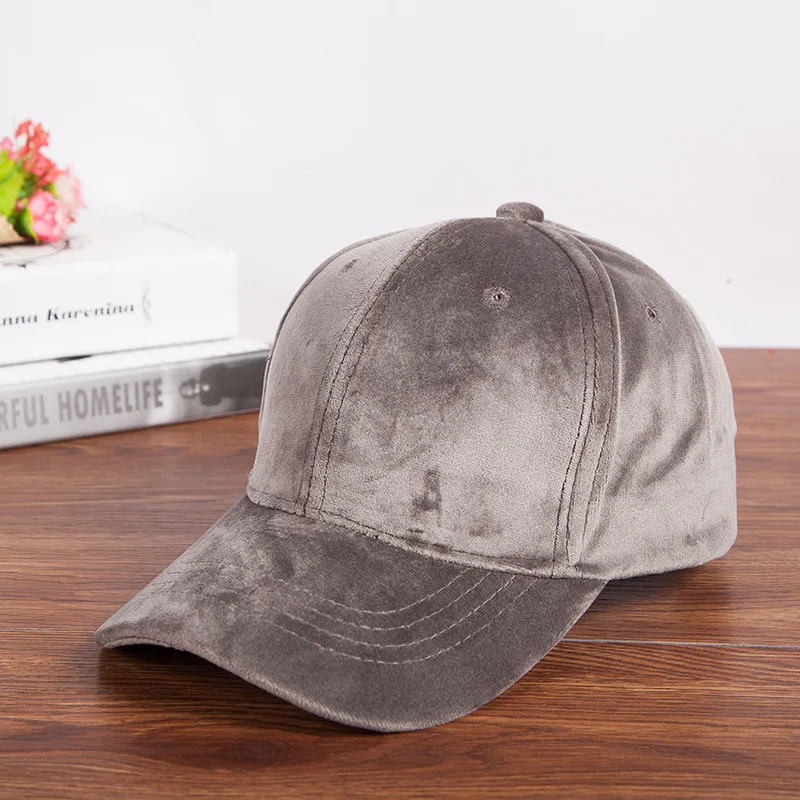 Женская зимняя бейсболка однотонная Повседневная шапка в стиле хип-хоп