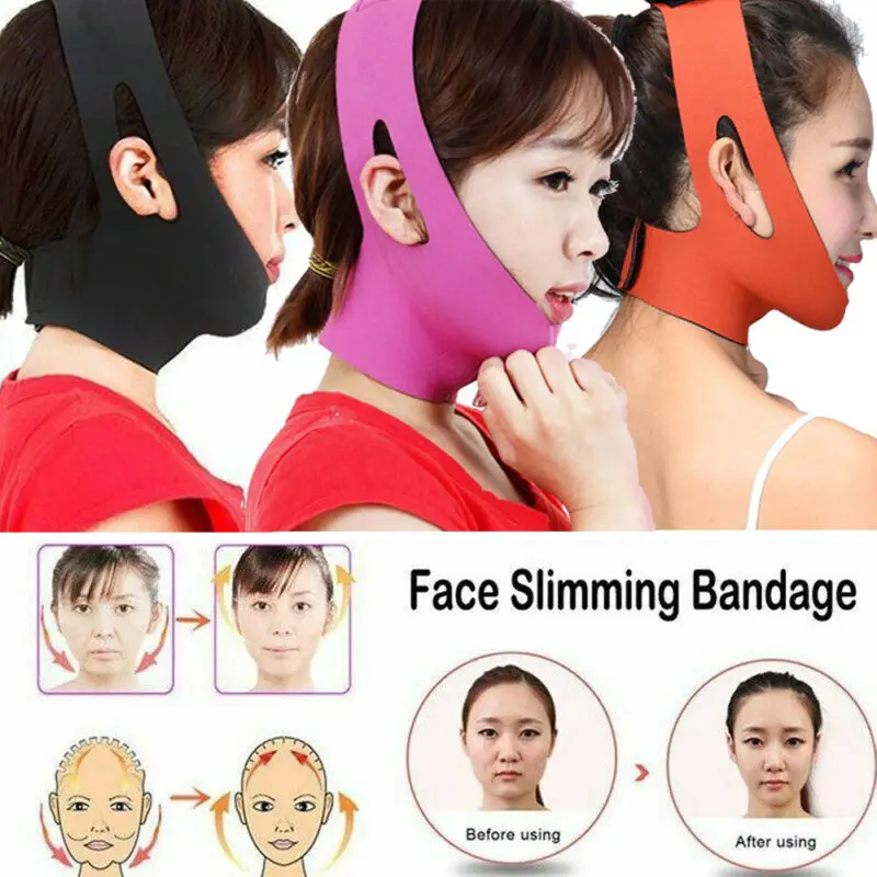 1pc Popular Face Elastic Slimming Mask Lift Up Belt Face-Lifting With Breathable Shaper Bandage For Women | Спорт и развлечения