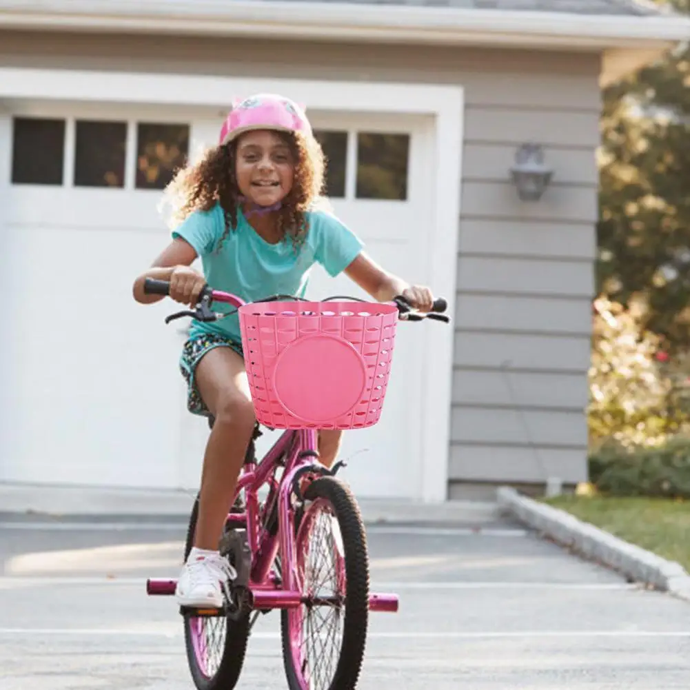 

Bicycle Basket Children Bike Tricycle Scooter Supplies Carrier Outdoor Accessories Storage Front Shopping Kids Handlebar Cy R9Z9