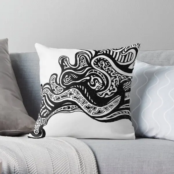 

Dragon Printing Throw Pillow Cover Case Decor Fashion Car Square Decorative Office Fashion Sofa Hotel Waist Pillows not include