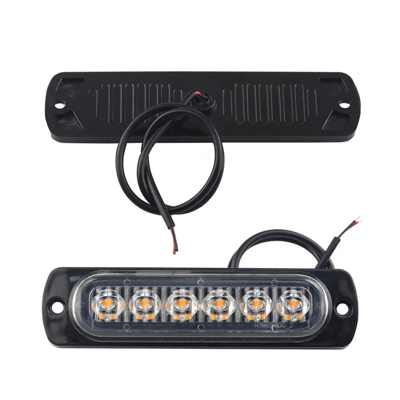 

Car Lights Long Bright 12V 6 LED Head Flash Lamps Daytime Glare Rrunning Emergency Warning Decoration Signal Auto Accessories