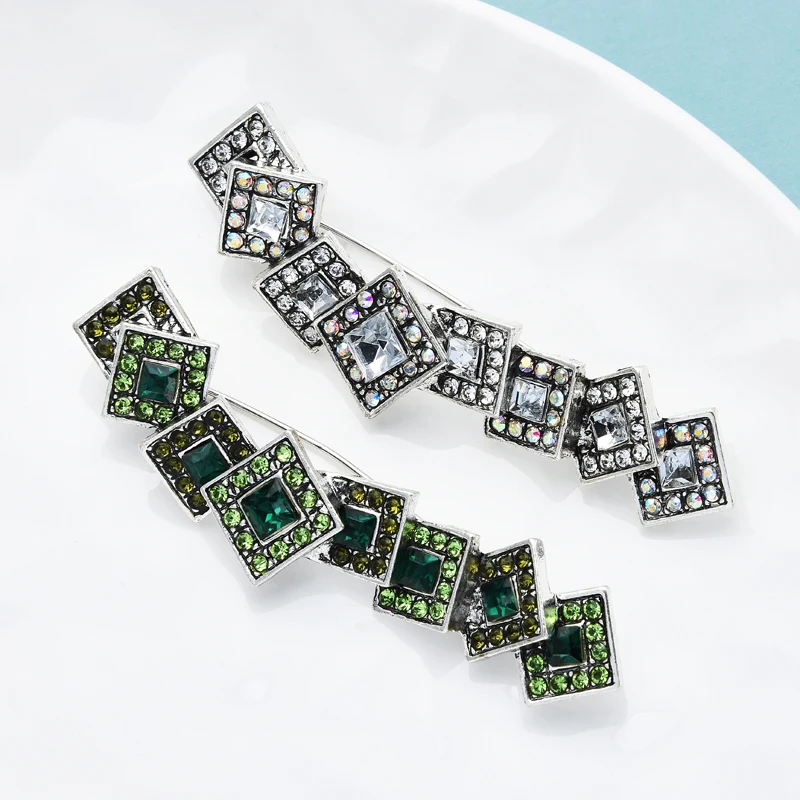 Женская Брошь в стиле панк Wuli &amp baby брошь виде большой буквы стразы 2 цвета