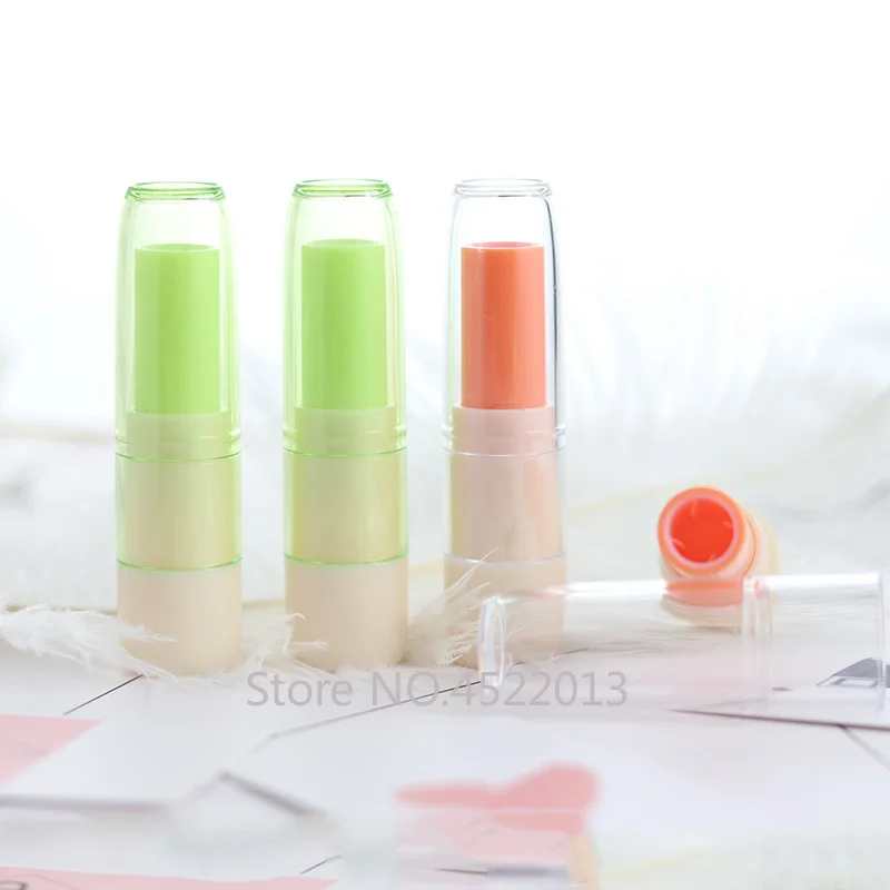 

4.8G 50pcs/lot Empty Lip Balm Bottle, DIY Plastic Green Lip Rouge Sub Package, Orange Cosmetic Lipstick Tube, Makeup Tool