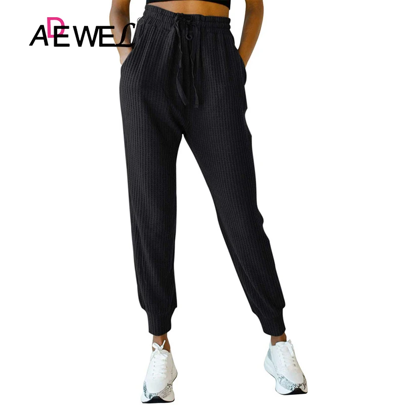 

ADEWEL Harajuku 2020 Plus Size High Waist Solid Color Woman Pants Mujer Pantalones Femme Pantalon Kobieta Spodnie Damskie 2XL