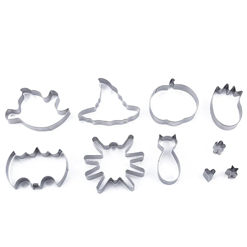 Новинка 10 шт. в наборе Мультяшные печенья из нержавеющей стали с животными хлеб