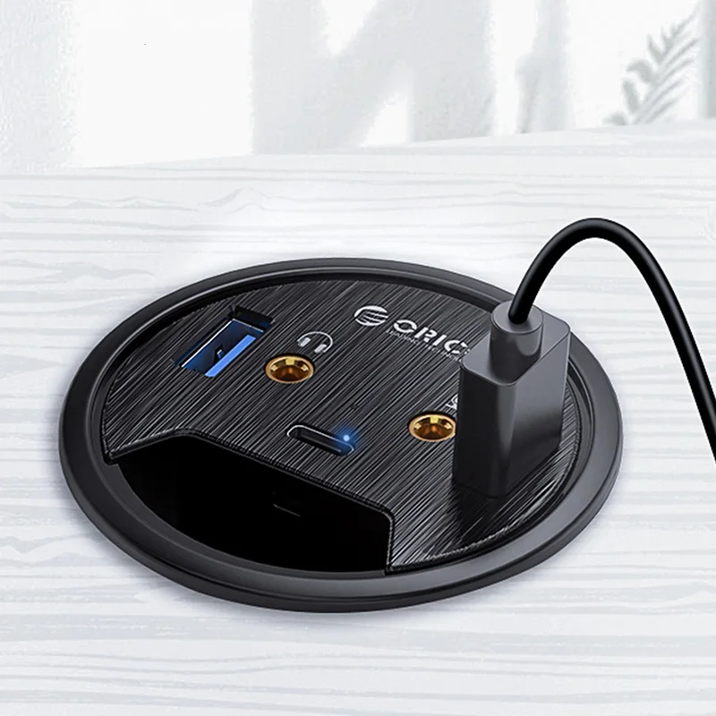 

Настольный втулка ORICO с USB 3,0 и портом для микрофона