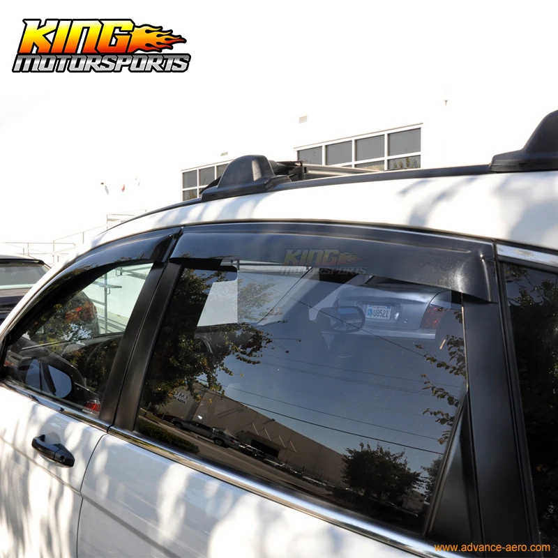 Подходит для 07 11 Honda CRV CR V темный дым 4 шт. солнцезащитные козырьки защита от дождя