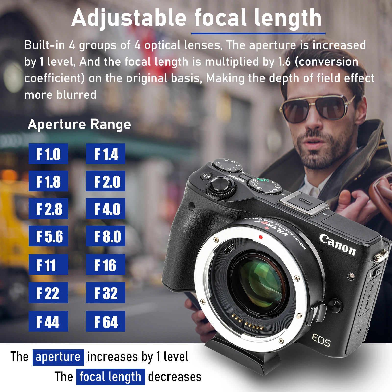 Viltrox EF EOS M2 M объектив адаптер 0.71x Фокусное Редуктор Скорость Booster для объектива USM