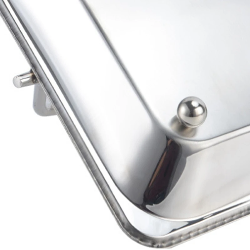 

HOT-Fruit Tray High Quality Stainless Steel Towel Tray Portable Towel Basket Snack Tray Desktop Storage Basket