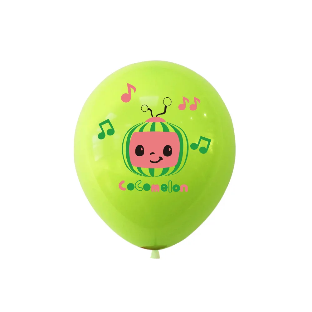 

1 Set Cocomelon Theme Party Supplies Cake Topper Banner Balloons Green Blue Red Baby Shower Kids Birthday Party Decoration