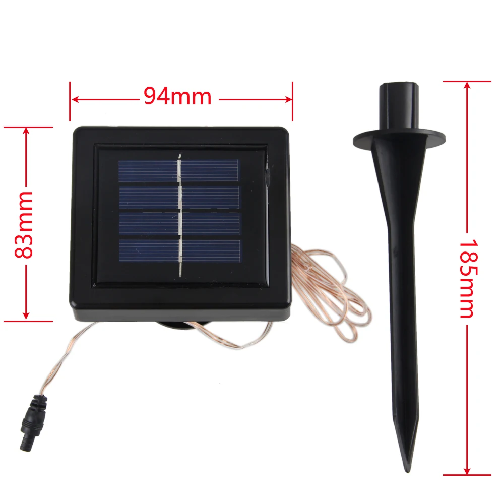 RGB 100 светодиодный Многофункциональный Солнечный праздничный декоративный