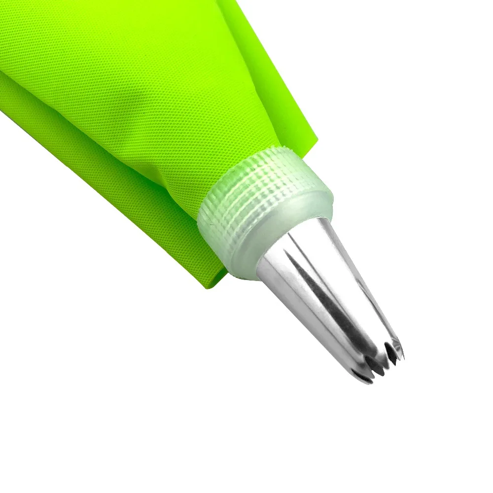 8 PCS/set Silicone Icing Piping Cream Pastry Bag + 6 Stainless Steel Cake Nozzle DIY Decorating Tips Fondant Tools |