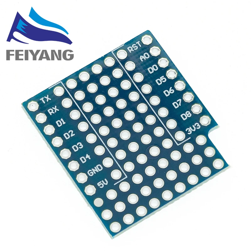 5 шт. двухсторонняя плата для перфорации WEMOS D1 mini с 2 штифтами | Электронные