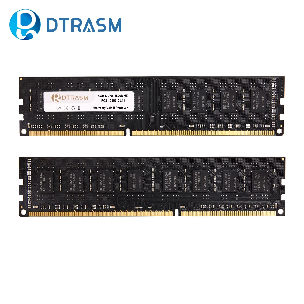 DTRASM оперативная память DDR3 RAM 4 ГБ 8 1333 1600 МГц Настольная 240 контактный 1 5 В Новый Dimm