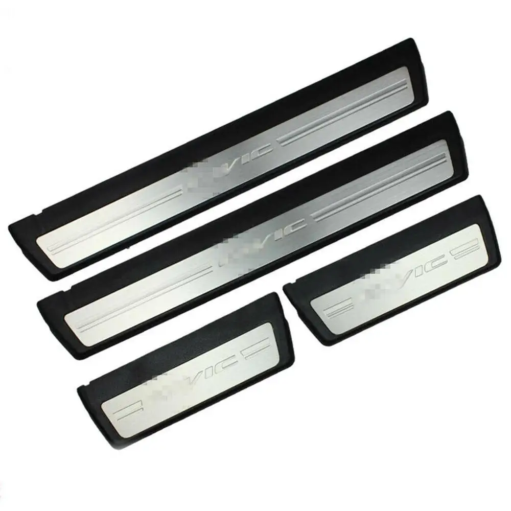 Fit For Honda Civic 06-15 Sedan Steel Door Sill Scuff Plate Guard Entry Pad | Автомобили и мотоциклы
