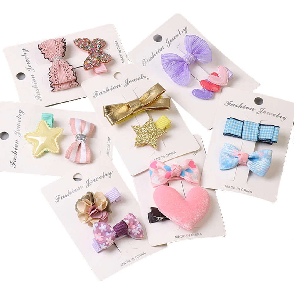 Заколка для волос с собачкой 2 шт. милый кружевной бант красные заколки