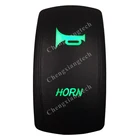 12V 24V автомобиль Лодка 5 Pin-код Мгновенный переключатель включенияOFF SPST переключатель кулисный переключатель-рог-зеленый светодиод Водонепроницаемый IP66 для Лиги генератора сигналов произвольной формы 4X4 Нарвская