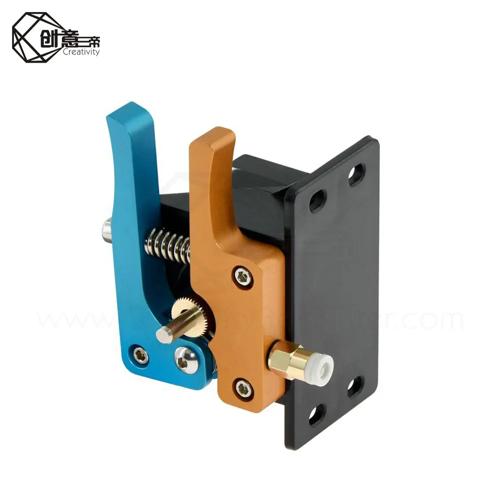 Прямой экструдер Glod Blue MK8 Bowden полностью металлический алюминиевый с