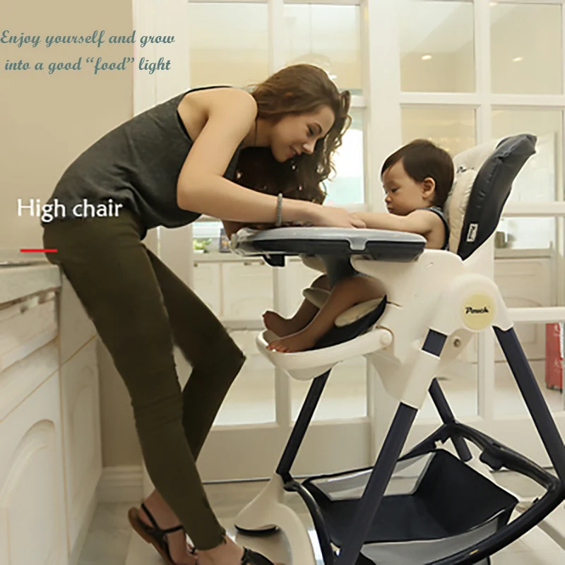 

Louis Fashion Baby High Chair Kids Food Eating Seat New Portable Folding Easy Clean Multi-function Colorful Stable Safe