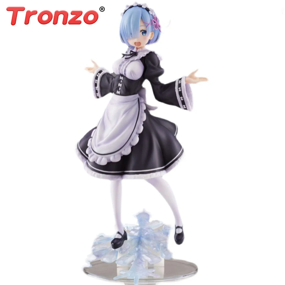 

Tronzo Original Taito Re Zero Life In A Different World From Zero Memory Rem Winter Maid Outfit PVC Action Figure Toys