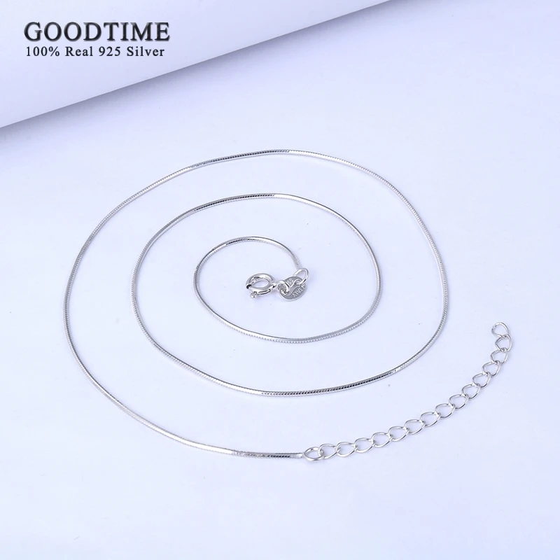 Женская цепочка из серебра 925 пробы со змеиным плетением | Украшения и аксессуары