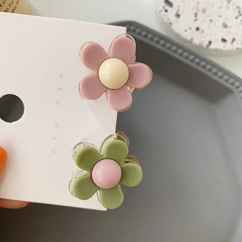 2019 Новинка для девочек 1 штука футболка с цветной акриловый цветок коготь волос