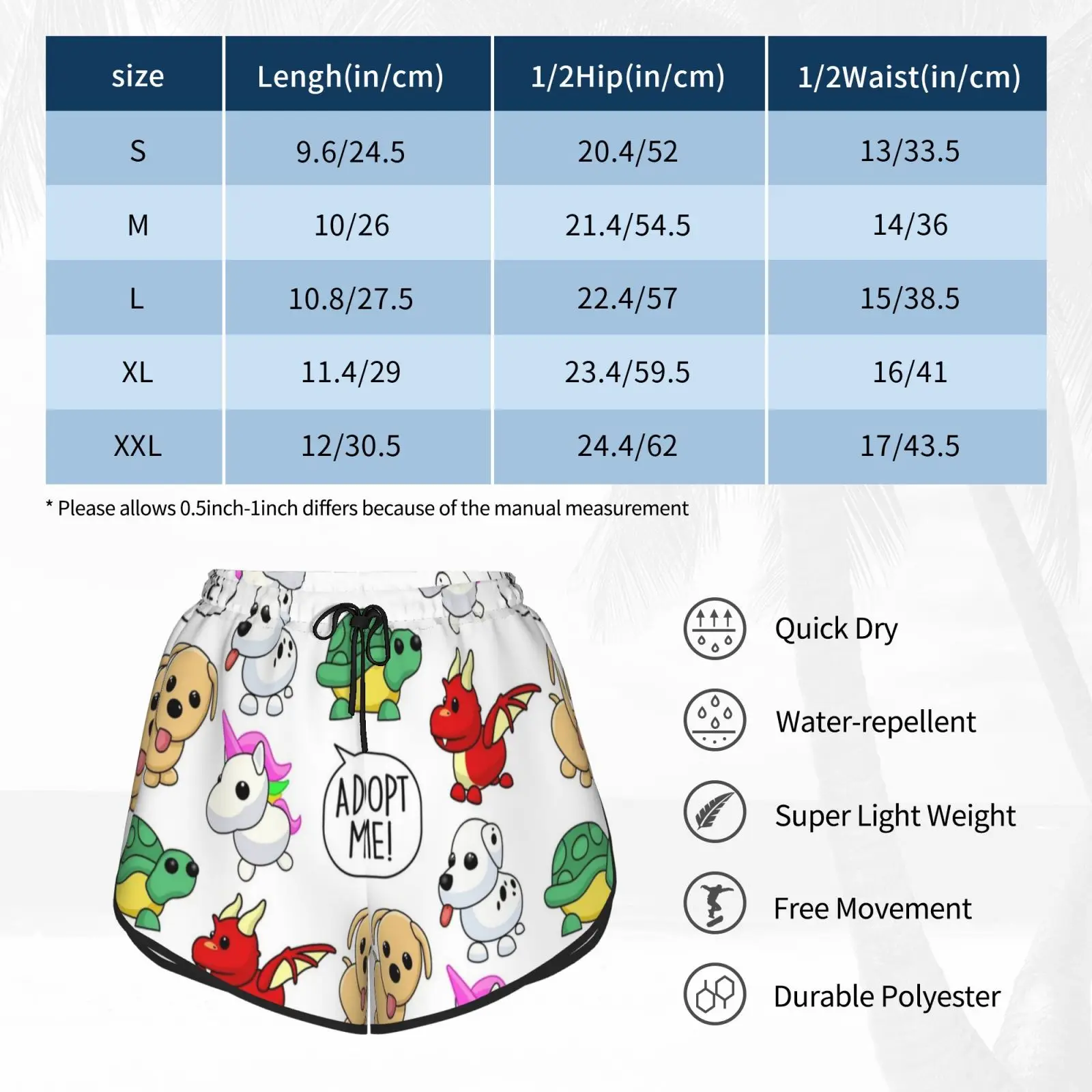 Набор с наклейками Шорты для плавания в виде единорога женские пляжные шорты