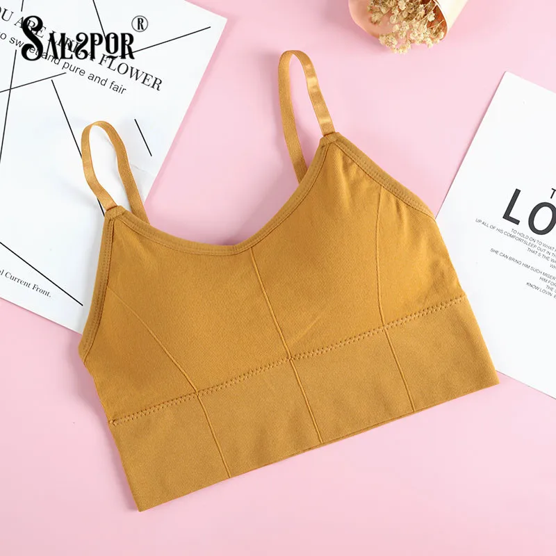 Спортивный бюстгальтер SALSPOR женский без косточек бесшовный однотонный удобный