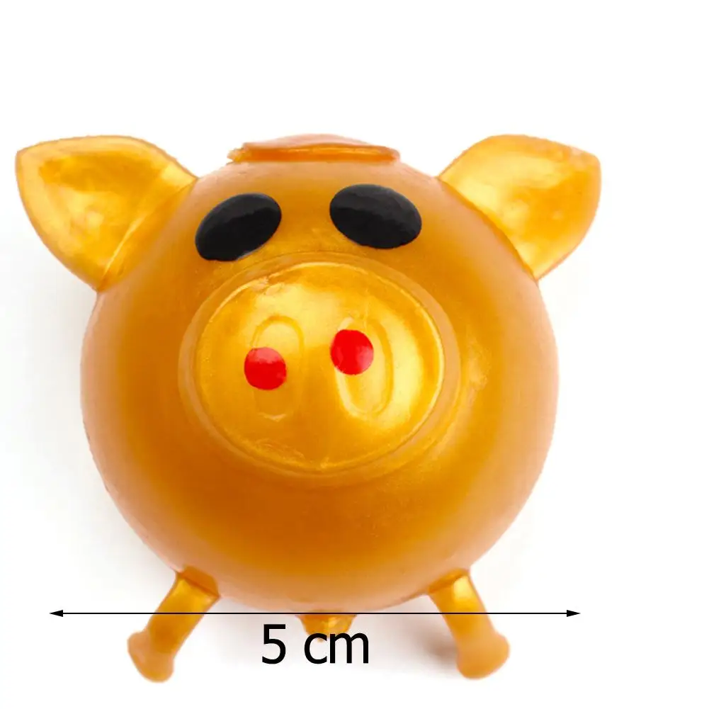 

Funny Cute Pig Head Splat Ball Anti-Stress Decompression Venting Smash Water Ball Squeeze Toy for Children Adults