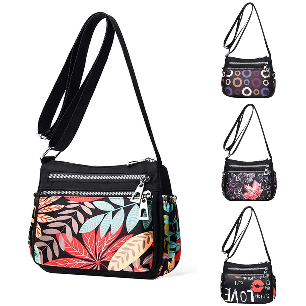 Женская 2019 Этническая плечевая сумка с принтом модная Дорожная повседневная