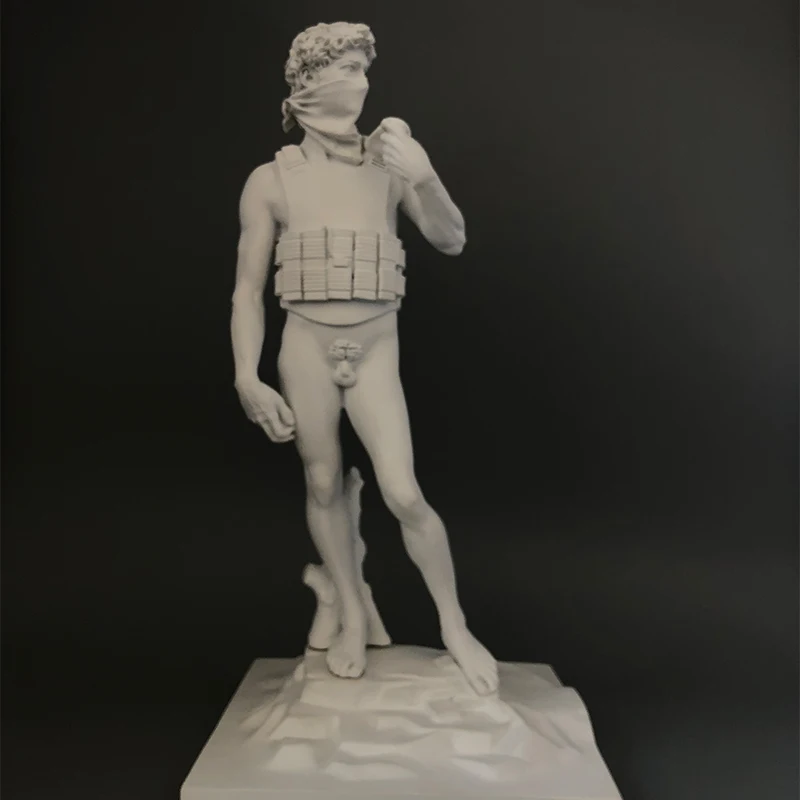 Бэнкси статуя самоубийца Давида декоративный персонаж скульптура уличное