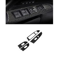 carbon fiber interior trim window lifter control frame switch armrest panel decoration fit for lexus is250 300 350 2006 12