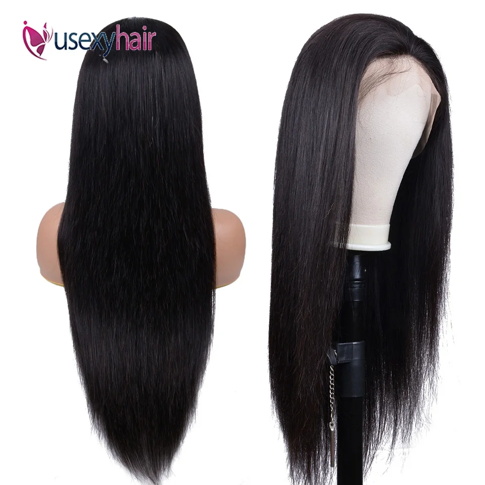 HD прозрачный парик шнурка прямой фронта человеческих волос Парики 150 плотность