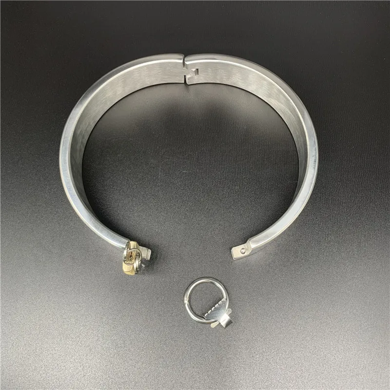 Супер Высоко Качественный Нержавеющая сталь Цепочки и ожерелья Фетиш воротник