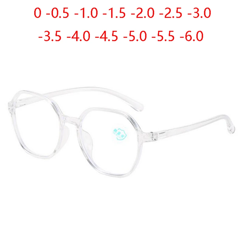 

Прозрачные многоугольные люнетки миопес, Женский блокирующий светильник, учебный предмет, от 0-0,5-1,0 до-6,0