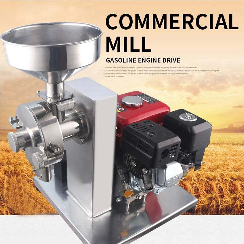 Коммерческая измельчитель бензинового двигателя из нержавеющей стали 20-50 кг/ч