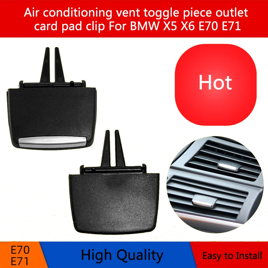 

Вентиляционное отверстие для кондиционера, тумблер Для Выпускной карты, ремонтная сумка с зажимом и регулировкой направления ветра для BMW X5...