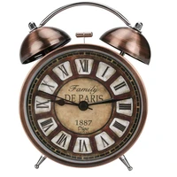 retro alarm clock classic watches silent bedside alarm clock table clock twin bell alarm clock vintage analogue clocks wall