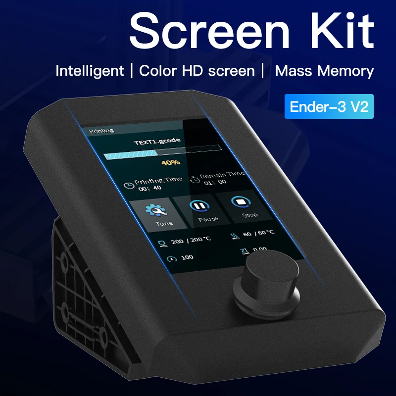 4.3inch Ender-3 V2 Display 24-bit Colorful Intelligent HD Screen Mass Memory User-friendly UI Interface For Ender-3 V 3D printer
4.3inch Ender-3 V2 Display 24-bit Colorful Intelligent HD Screen Mass Memory User-friendly UI Interface For Ender-3 V 3D printer