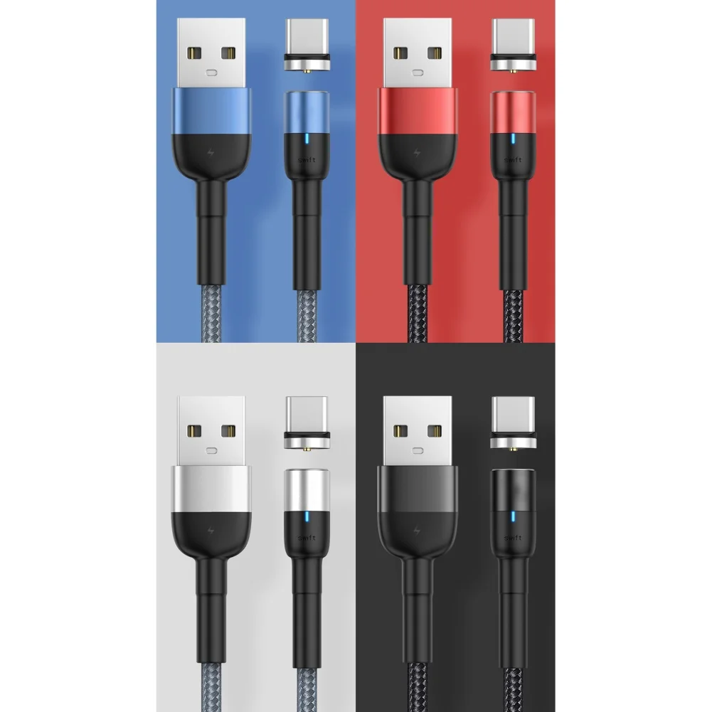 Магнитный кабель Micro USB 5 м для Samsung Android мобильный телефон Type-c зарядки iPhone XS XR 8