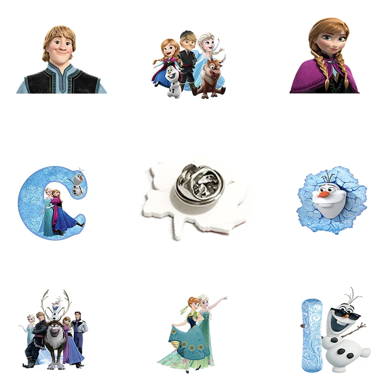 

Disney Frozen Lapel Pin For Women Girls Fashion Jewelry 2021 New Frozen Epoxy Acrylic Enamel Pin Ladies Accessories