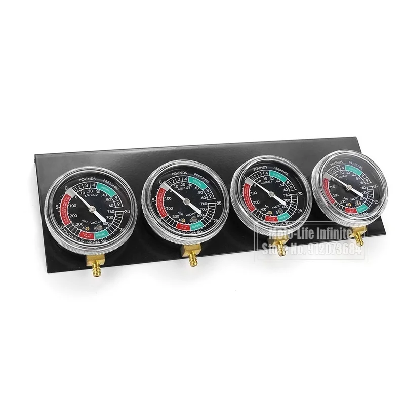 

4 шт. мотоциклетный карбюратор, синхронизатор, вакуумные датчики, инструмент Carb, Вакуумный датчик, стабилизатор для Yamaha/Honda/Suzuki, черный