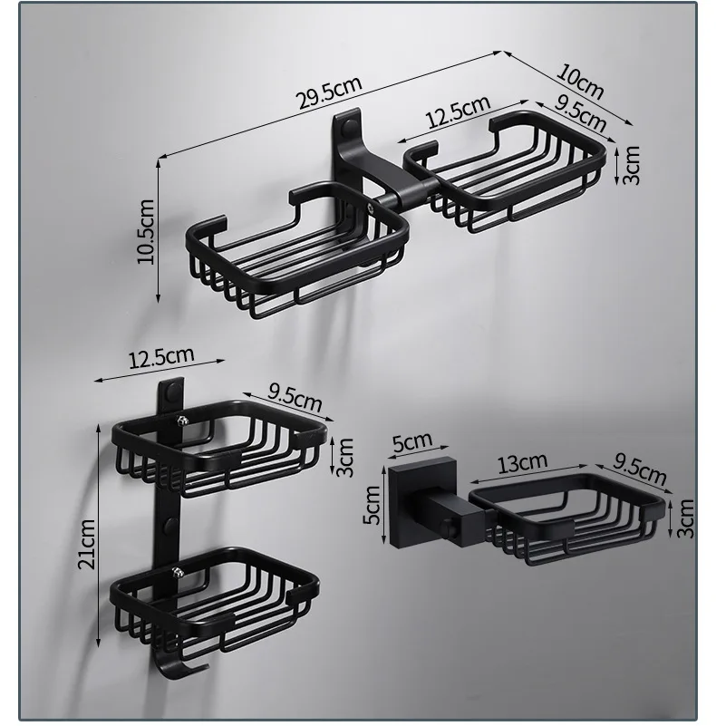 

1 Pcs Selfadhesive Soap Dishes Shower Case Holder Wall Mounted Stainless Steel Bath Tub Soap Dishes Bathroom Accessories
