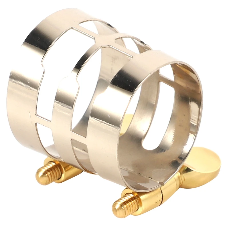 

Saxophone Mouthpiece Clamp Ligature Clip for Woodwinds Used for Alto Saxophone, Clarinet,Bakelite Mouthpiece Cupronickel