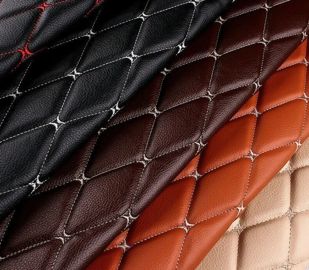 Искусственная искусственная ткань для обивки мебели автомобиля фона стен