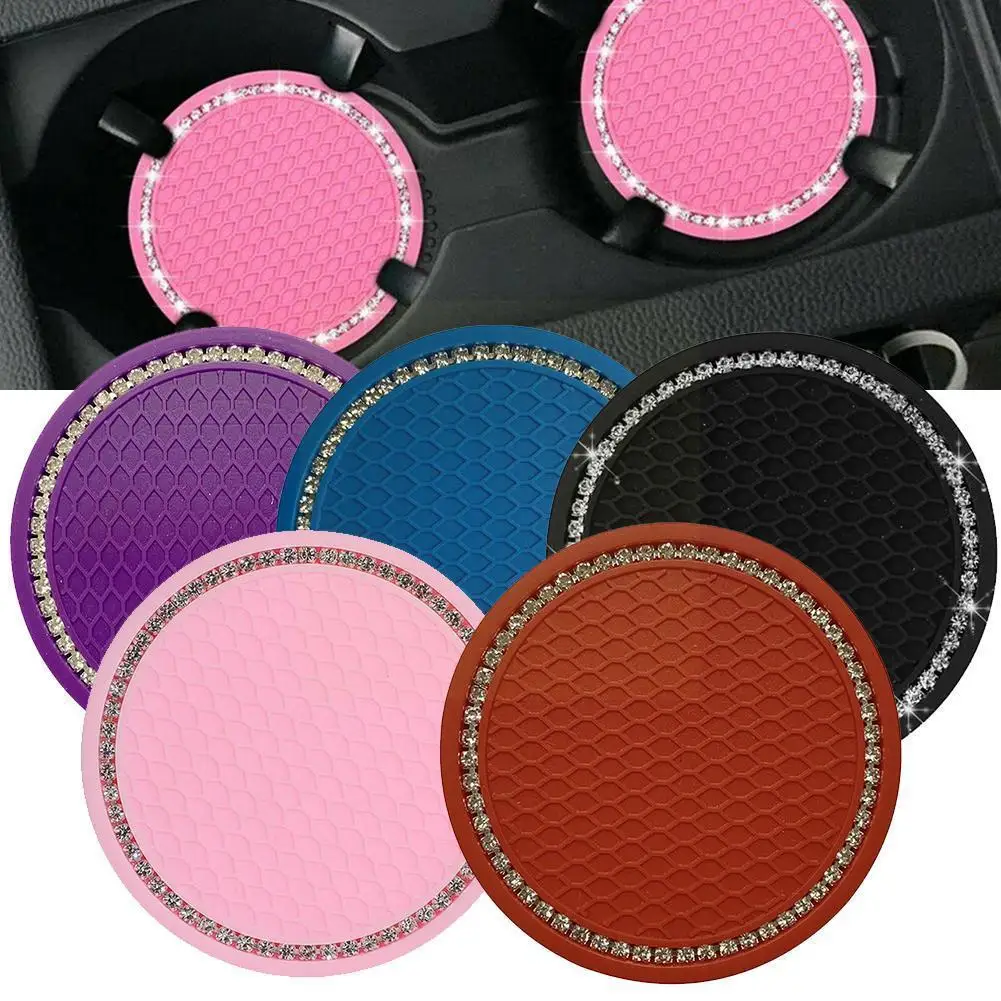 

1 pcs Car Coaster Water Cup Bottle Holder Anti-slip Pad Mat Silica Gel For Interior Decoration Car Styling Accessories N9I0